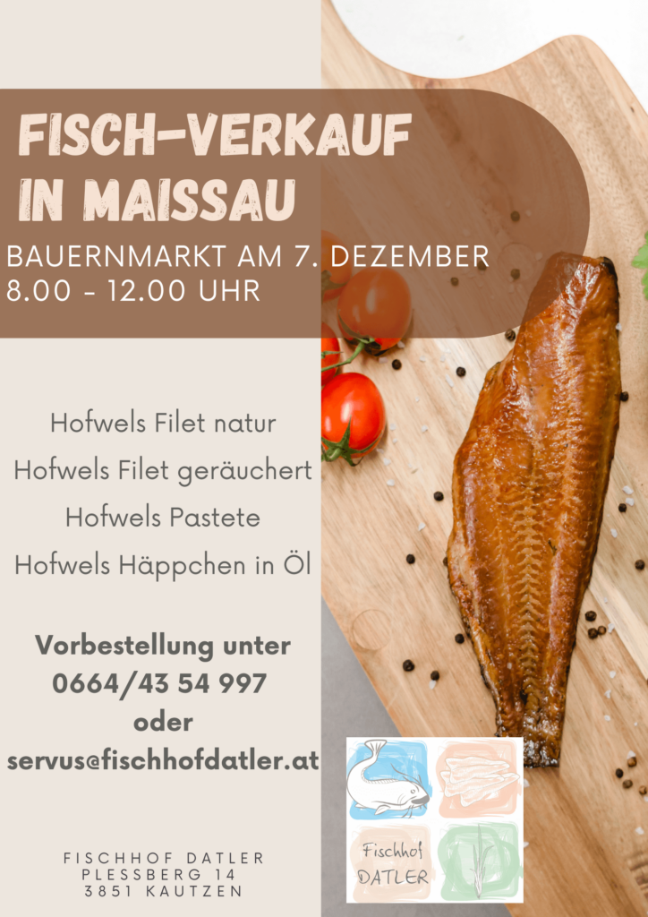 fischverkauf bauernmarkt Maissau